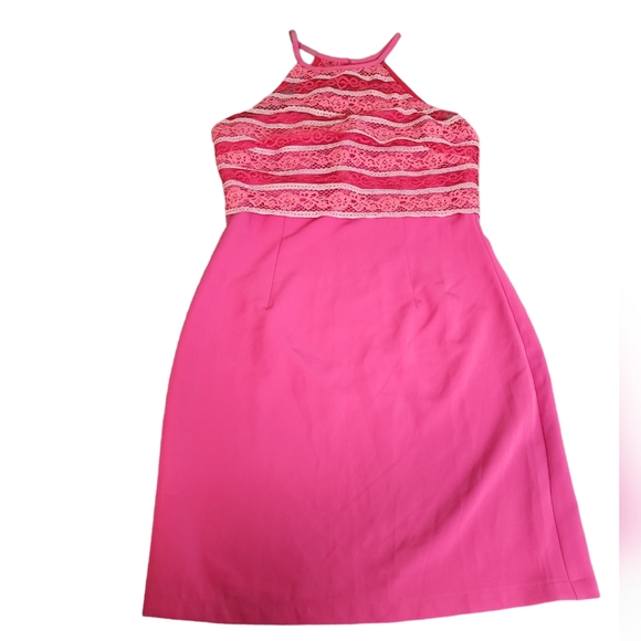 ASOS Petite Paper Dolls Pink Midi Dress sz 8 - Picture 10 of 16